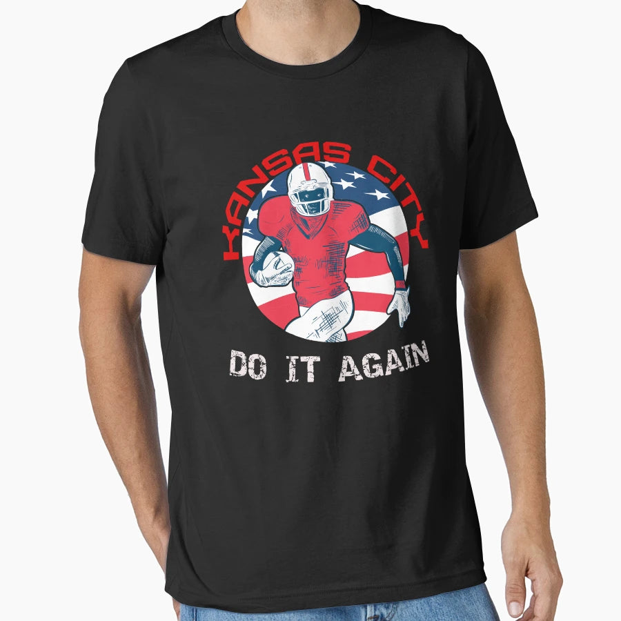 Kansas City Do It Again Football T-Shirt - Novelty Apparel for Adults - T-Shirt, Sweatshirt, Hoodie