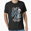 Just Dad Who Always Came Back Milk T-Shirt - Minimalist Print Unisex - T-Shirt, Sweatshirt, Hoodie
