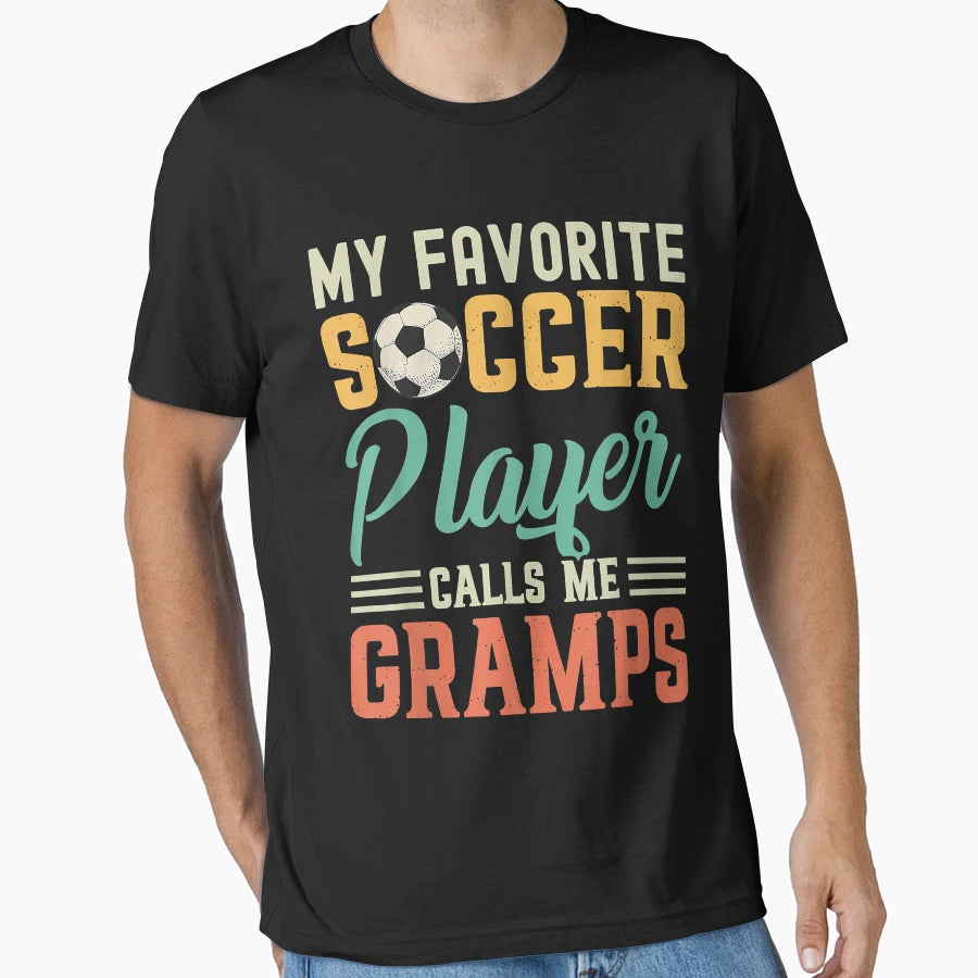 My Favorite Soccer Player Calls Me T-Shirt - Minimalist Print for Adults - T-Shirt, Sweatshirt, Hoodie