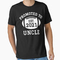 Mens Promoted To Uncle 2021 Uncle T-Shirt - Custom Art Print for Adults - T-Shirt, Sweatshirt, Hoodie