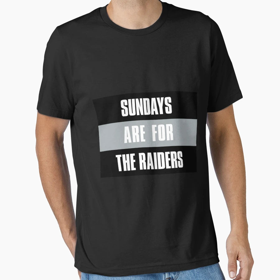 Sundays Are Raiders Oakland Football T-Shirt - Aesthetic Graphic Men Women - T-Shirt, Sweatshirt, Hoodie