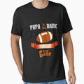 Papa Is My Name Football Is My Game T-Shirt - Graphic Print for Adults - T-Shirt, Sweatshirt, Hoodie