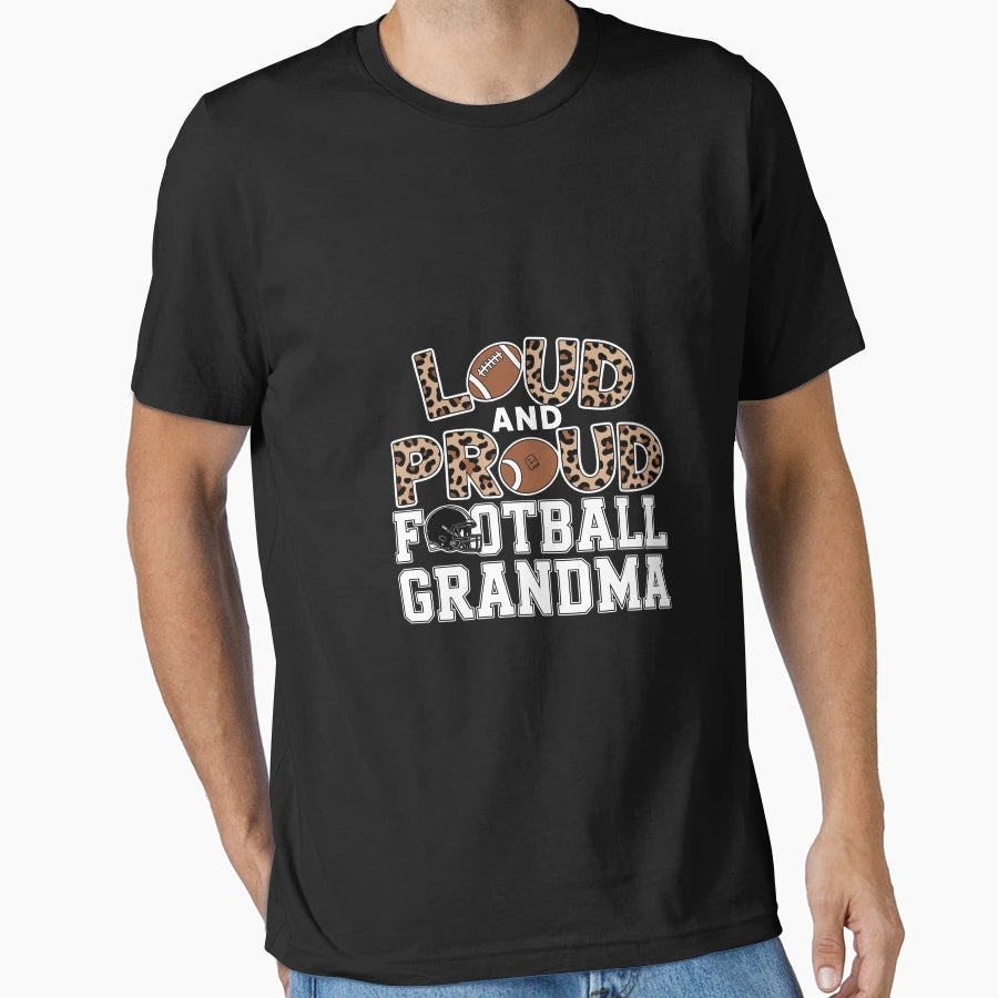 Leopard Loud Proud American Football T-Shirt - Streetwear Style Unisex - T-Shirt, Sweatshirt, Hoodie