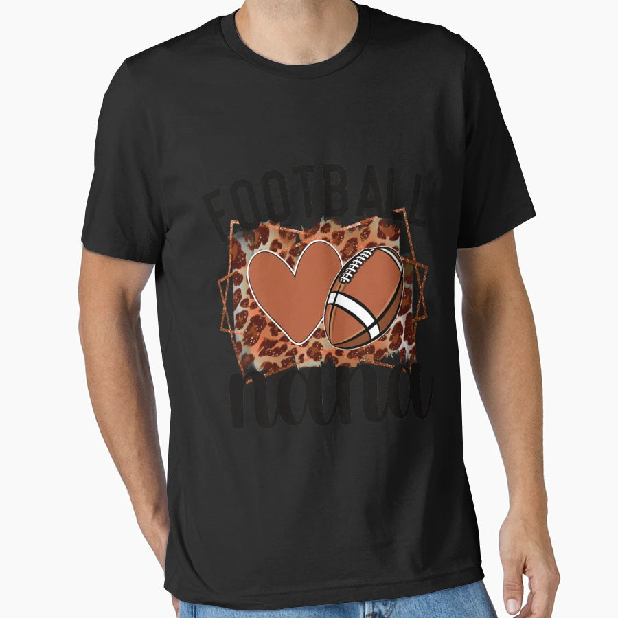 Proud Football Nana Football Player Grandma T-Shirt - Unique Graphic Unisex - T-Shirt, Sweatshirt, Hoodie