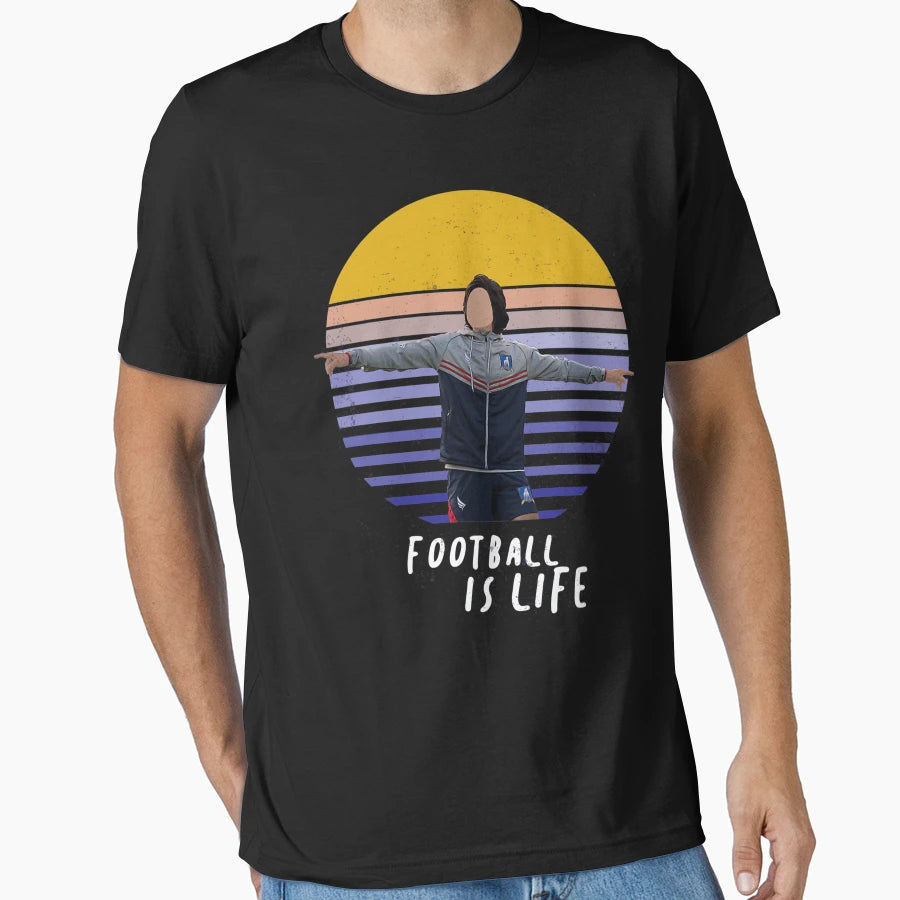 Football Is Life Sunset T-Shirt - Fun Novelty Design Unisex - T-Shirt, Sweatshirt, Hoodie