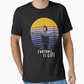 Football Is Life Sunset T-Shirt - Fun Novelty Design Unisex - T-Shirt, Sweatshirt, Hoodie