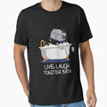 Live Laugh Toaster Bath Funny Saying smiley Cartoon - Adult & Kids T-Shirts, Sweatshirts & Hoodies apparel design preview 1