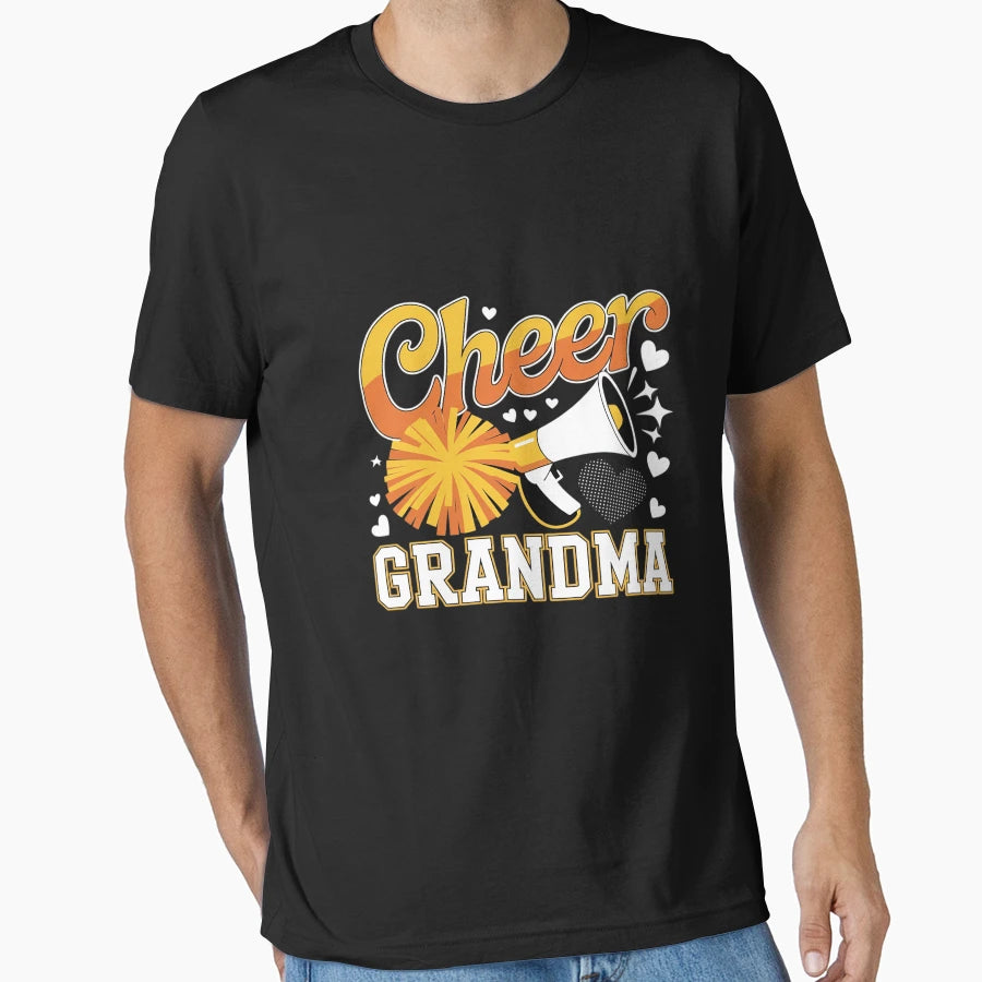 Cheer Grandma Cheerleading Grandmother T-Shirt - Trendy Graphic Unisex - T-Shirt, Sweatshirt, Hoodie