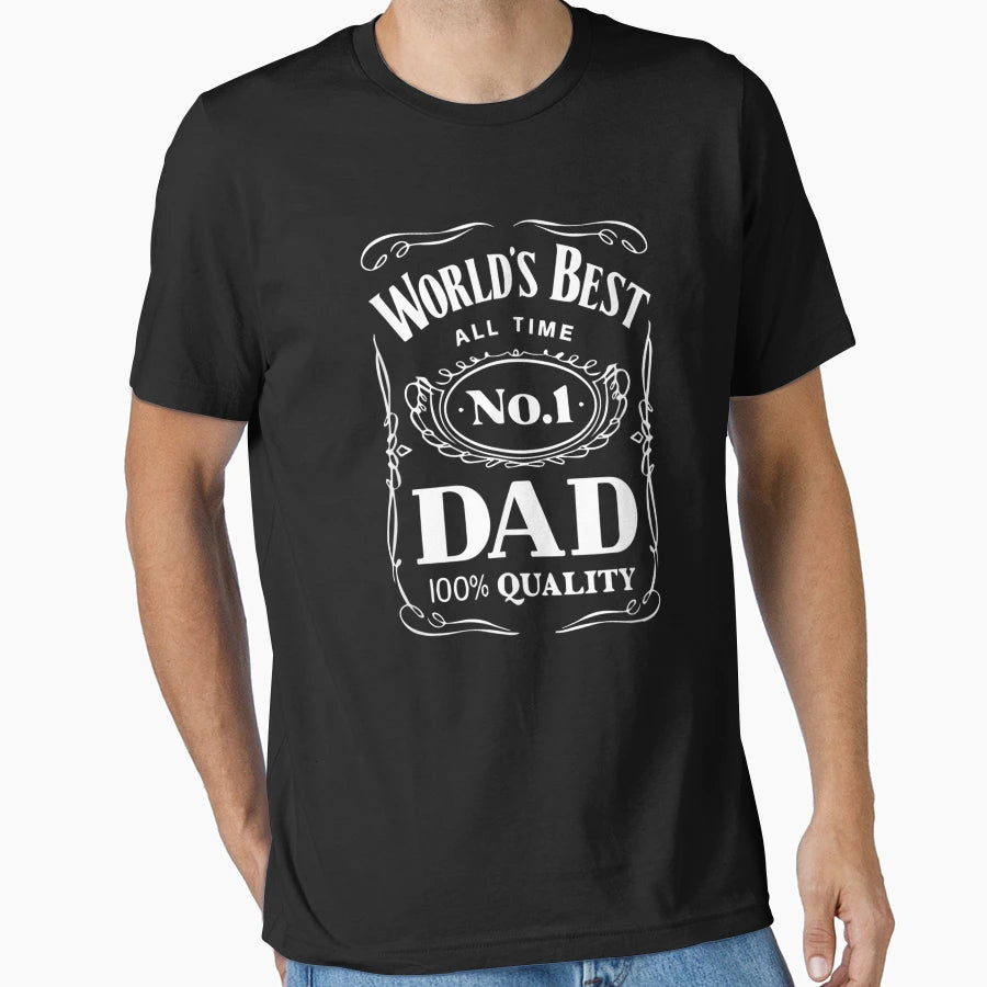 World S Best No 1 Dad Daddy Father T-Shirt - Aesthetic Graphic Men Women - T-Shirt, Sweatshirt, Hoodie