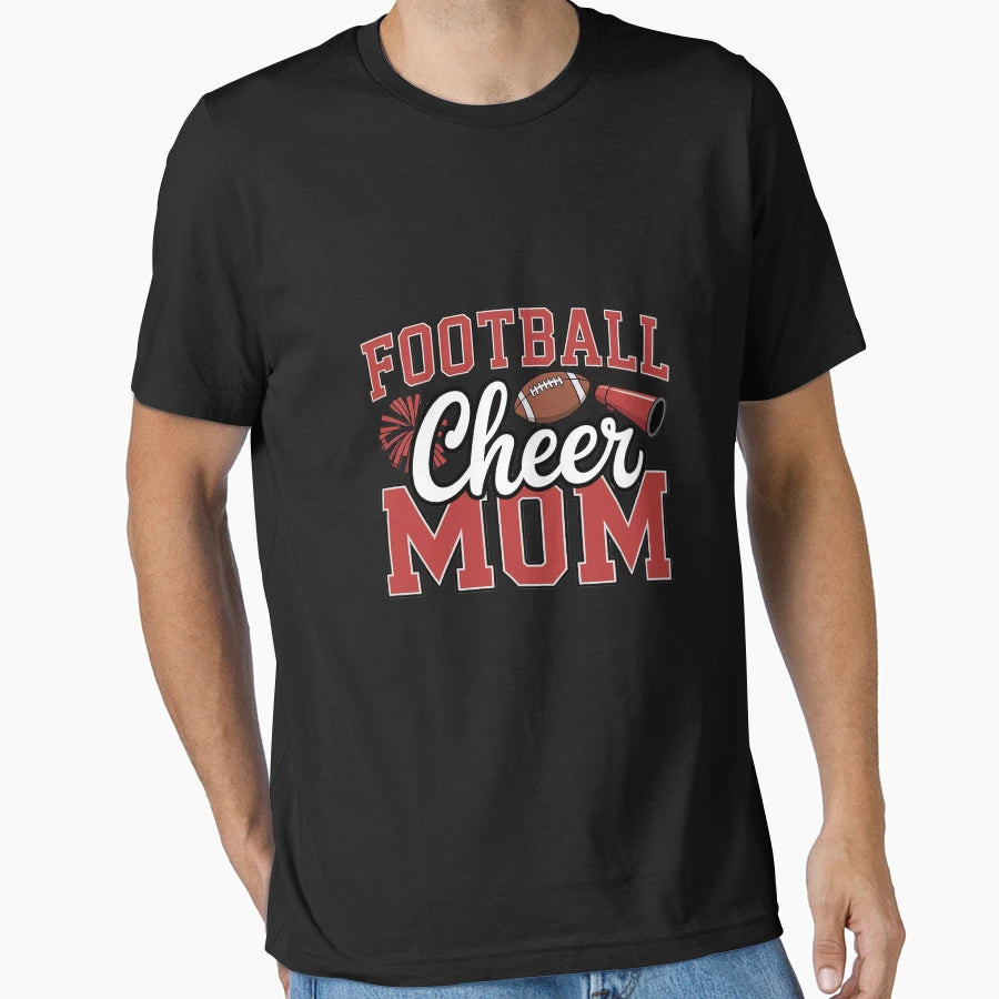 Football Cheer Mom Cheerleader T-Shirt - Graphic Print Men Women - T-Shirt, Sweatshirt, Hoodie