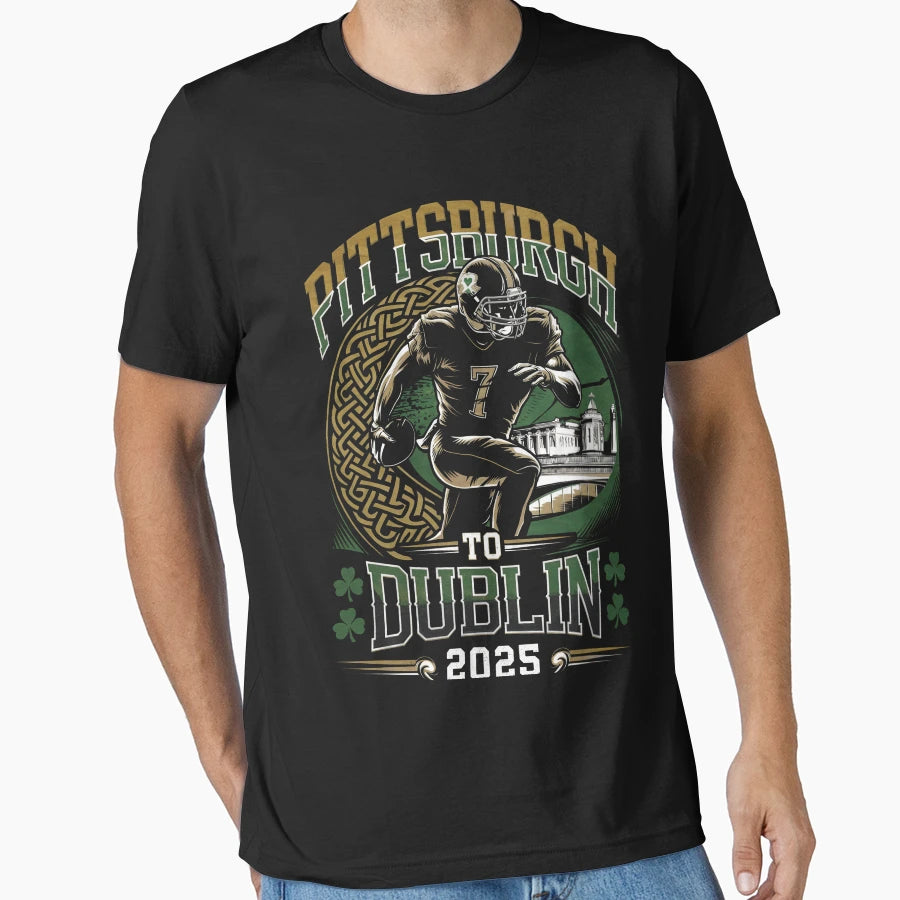 Pittsburgh Football Dublin Ireland 2025 T-Shirt - Unique Graphic Men Women - T-Shirt, Sweatshirt, Hoodie
