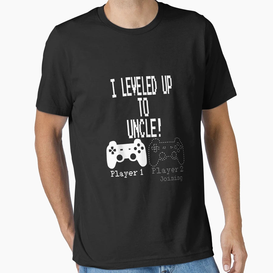 I Leveled Up To Uncle New Uncle Gaming T-Shirt - Aesthetic Graphic Unisex - T-Shirt, Sweatshirt, Hoodie