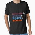 Denver Sports Teams T-Shirt - Casual Everyday Wear for Adults - T-Shirt, Sweatshirt, Hoodie