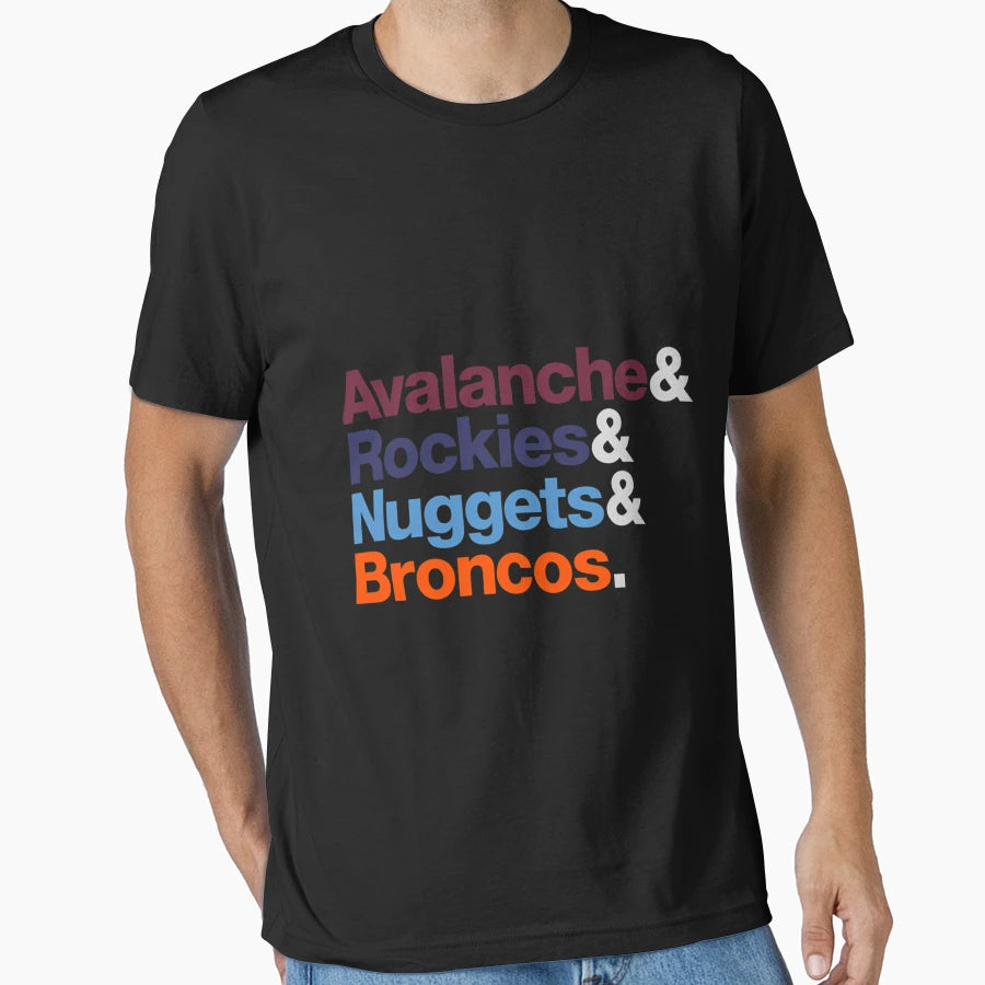 Denver Sports Teams T-Shirt - Casual Everyday Wear for Adults - T-Shirt, Sweatshirt, Hoodie