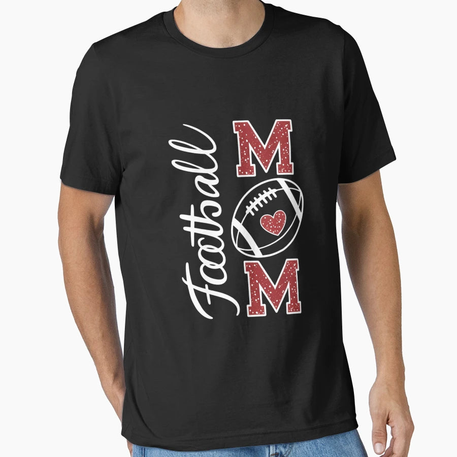 Football Mama Go Cheer Football Mom T-Shirt - Unique Graphic Men Women - T-Shirt, Sweatshirt, Hoodie