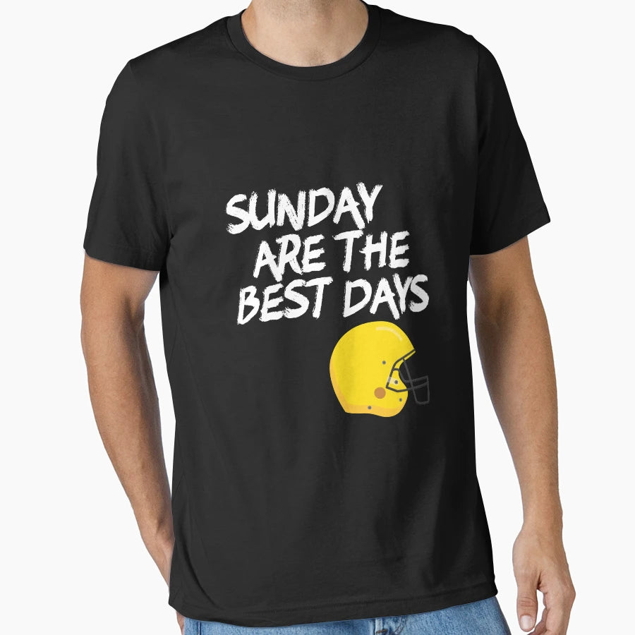 American Football Sunday Are Best Days T-Shirt - Minimalist Print Unisex - T-Shirt, Sweatshirt, Hoodie