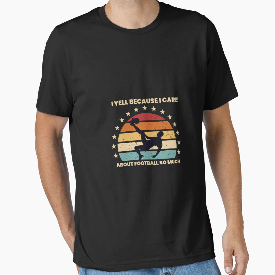 Exclusive Game Day I Yell Because I Care T-Shirt - Trendy Graphic Unisex - T-Shirt, Sweatshirt, Hoodie