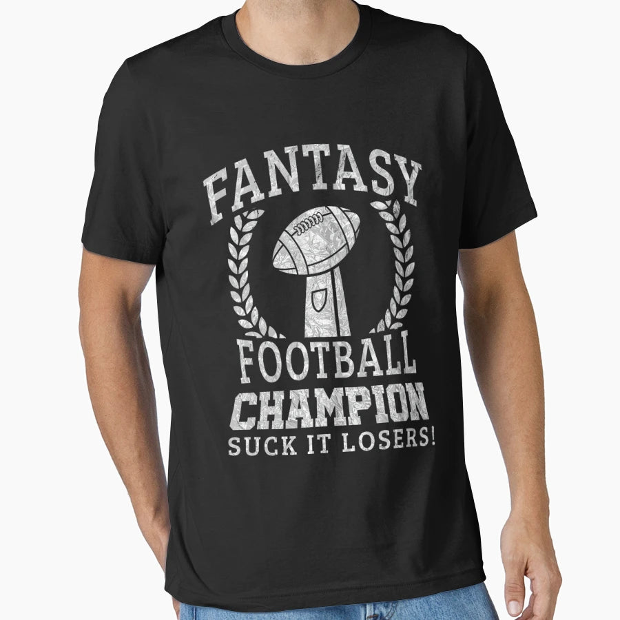 4 Fantasy Football Champion Trophy Funny T-Shirt - Trendy Graphic Unisex - T-Shirt, Sweatshirt, Hoodie