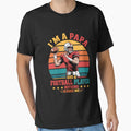 Im Papa And Football Player Family T-Shirt - Minimalist Print for Adults - T-Shirt, Sweatshirt, Hoodie