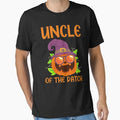 Pumpkin Uncle Patch Halloween Gift Uncle T-Shirt - Graphic Print Men Women - T-Shirt, Sweatshirt, Hoodie