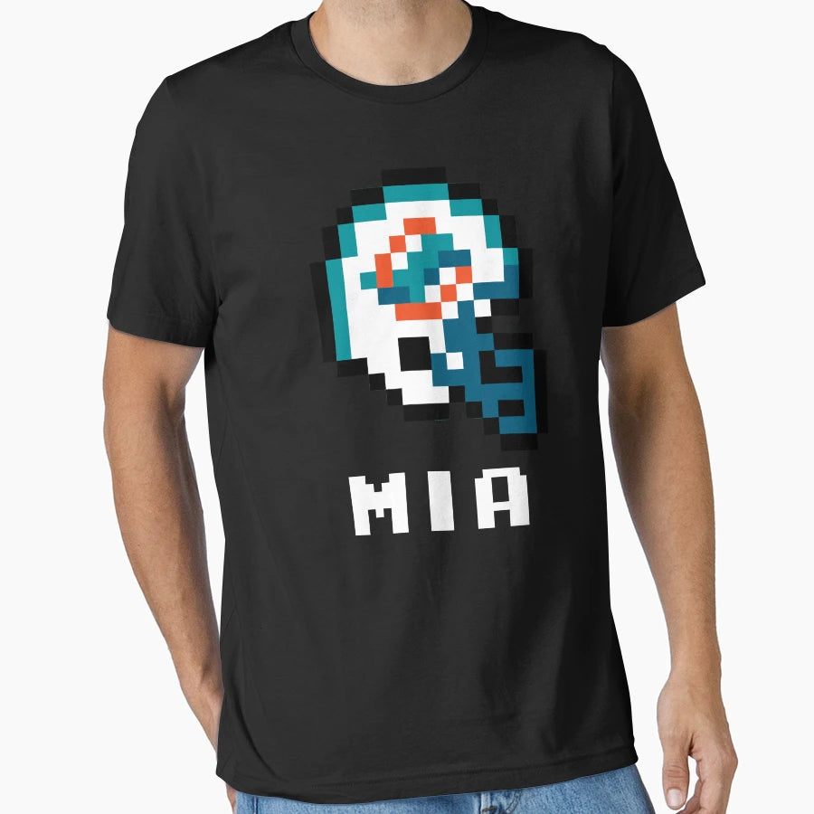 Miami Dolphins Tecmo Super Bowl Football T-Shirt - Graphic Print Unisex - T-Shirt, Sweatshirt, Hoodie