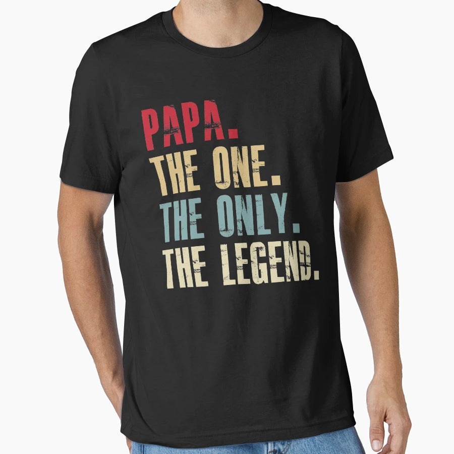 Papa One Only Legend T-Shirt - Trendy Graphic for Adults - T-Shirt, Sweatshirt, Hoodie