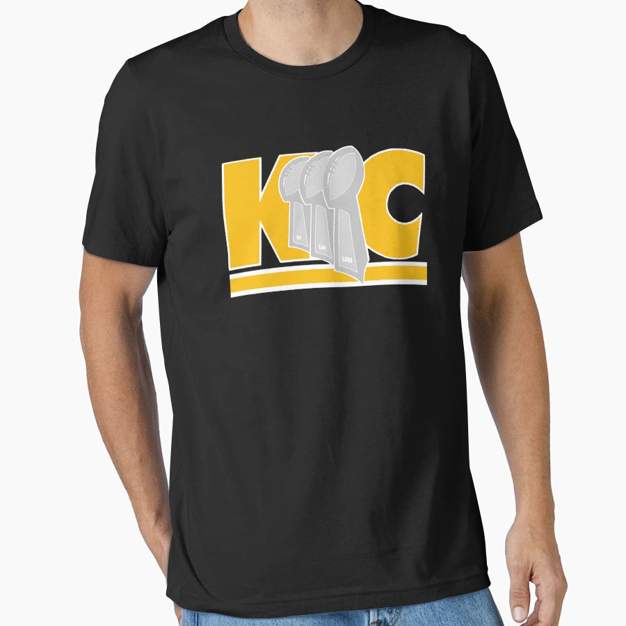 Kansas City 3 Time Champions T-Shirt - Trendy Graphic for Adults - T-Shirt, Sweatshirt, Hoodie