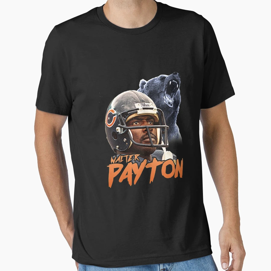 Walter Payton Chicago Bears Fan T-Shirt - Custom Art Print Men Women - T-Shirt, Sweatshirt, Hoodie