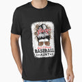 Loud Proud Baseball Aunt Life Messy T-Shirt - Trendy Graphic for Adults - T-Shirt, Sweatshirt, Hoodie