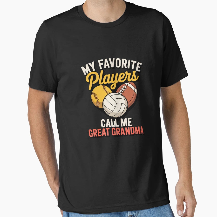 My Favorite Softball Volleyball T-Shirt - Casual Everyday Wear for Adults - T-Shirt, Sweatshirt, Hoodie