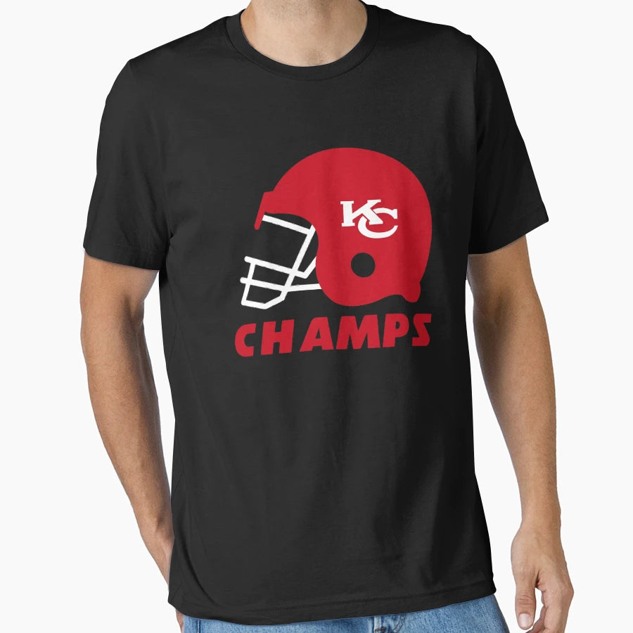 Chiefs Helmet T-Shirt - Minimalist Print Unisex - T-Shirt, Sweatshirt, Hoodie