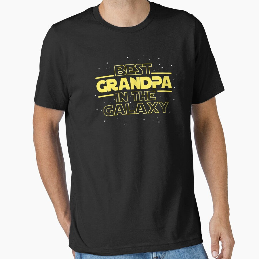 Best Grandpa In The Galaxy by Aiolin - Adult & Kids T-Shirts, Sweatshirts & Hoodies apparel design preview 1