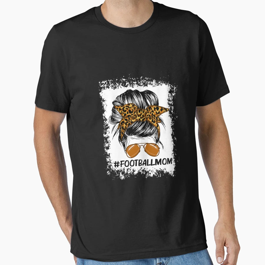 Bleached Ameircan Football Leopard T-Shirt - Custom Art Print for Adults - T-Shirt, Sweatshirt, Hoodie