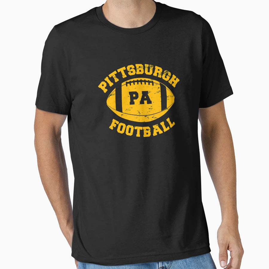 Pittsburgh Football T-Shirt - Aesthetic Graphic for Adults - T-Shirt, Sweatshirt, Hoodie