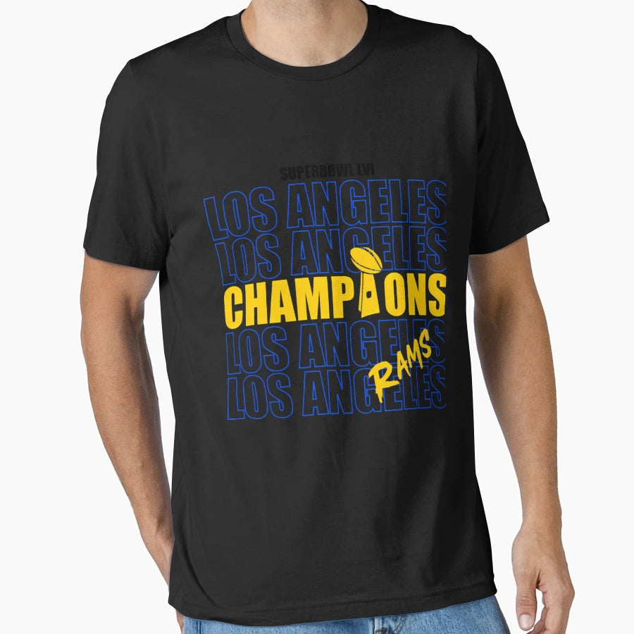 Los Angeles Rams Champions T00189 T-Shirt - Casual Everyday Wear Men Women - T-Shirt, Sweatshirt, Hoodie