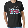 Soccer Sister Checkered Leopard T-Shirt - Unique Graphic for Adults - T-Shirt, Sweatshirt, Hoodie