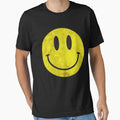 Acid House Smile, Distressed Essential by EvelyAddo - Adult & Kids T-Shirts, Sweatshirts & Hoodies apparel design preview 1
