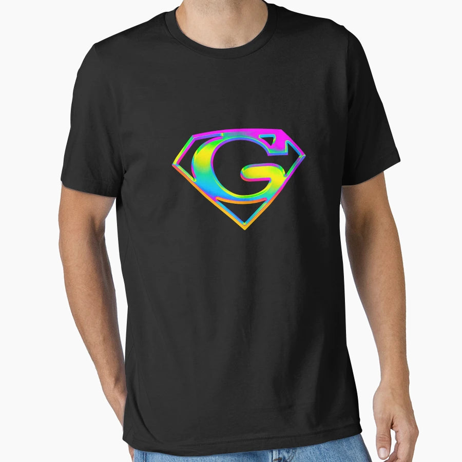 Supergay Rainbow Chrome 3D Icon T-Shirt - Casual Everyday Wear for Adults - T-Shirt, Sweatshirt, Hoodie