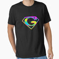 Supergay Rainbow Chrome 3D Icon T-Shirt - Casual Everyday Wear for Adults - T-Shirt, Sweatshirt, Hoodie