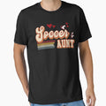 Soccer Aunt Hearts T-Shirt - Aesthetic Graphic Men Women - T-Shirt, Sweatshirt, Hoodie
