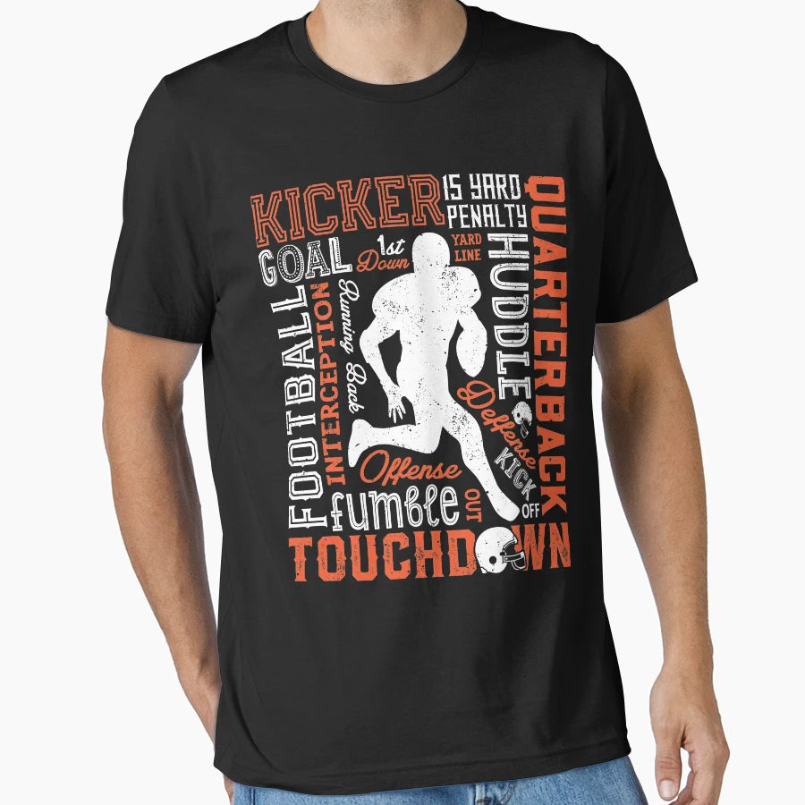 Football Football Lover Gift T-Shirt - Custom Art Print for Adults - T-Shirt, Sweatshirt, Hoodie