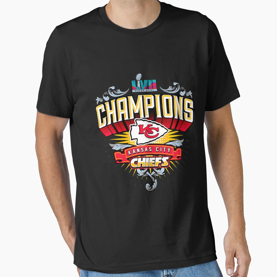 Kansas Champions Chiefs Lvii T-Shirt - Unique Graphic Unisex - T-Shirt, Sweatshirt, Hoodie