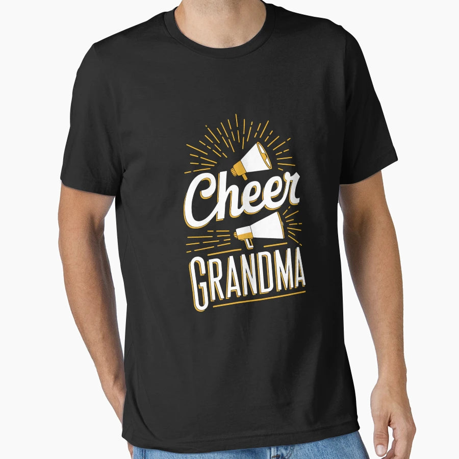 Cheer Grandma Cheerleading Grandma T-Shirt - Trendy Graphic for Adults - T-Shirt, Sweatshirt, Hoodie