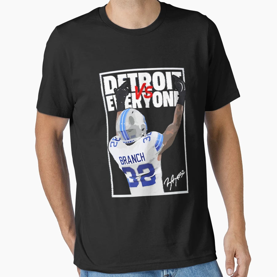 Detroit Lions Vs Everyone Brian Branch T-Shirt - Aesthetic Graphic Unisex - T-Shirt, Sweatshirt, Hoodie