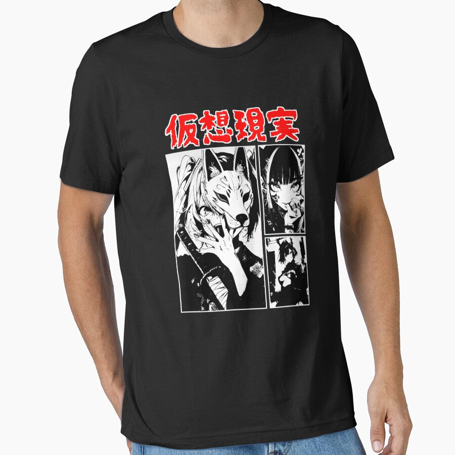 Goth Grunge Anime Manga Girls Harajuku Cyberpunk - Adult & Kids T-Shirts, Sweatshirts & Hoodies apparel design preview 1