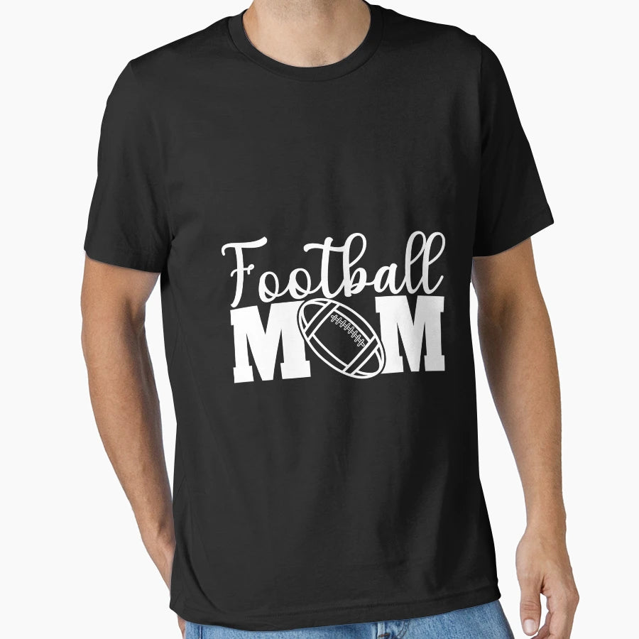 Football Mom Football Mom Grunge T-Shirt - Fun Novelty Design for Adults - T-Shirt, Sweatshirt, Hoodie
