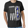 Proud Papa Funny Fathers Day 2021 T-Shirt - Novelty Apparel Men Women - T-Shirt, Sweatshirt, Hoodie