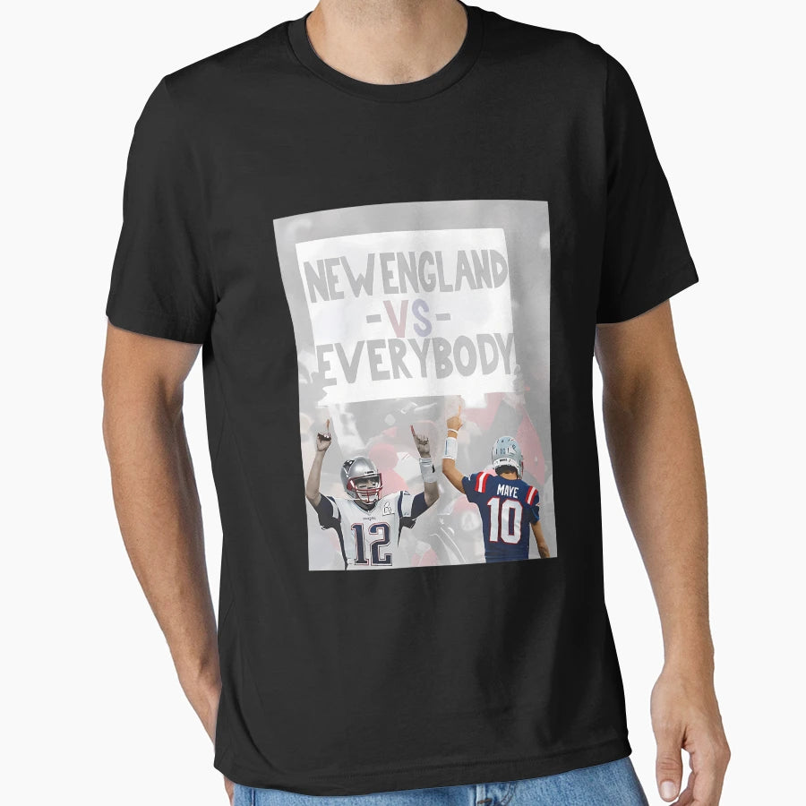 New England Vs Everybody Football Patriots T-Shirt - Graphic Print Unisex - T-Shirt, Sweatshirt, Hoodie