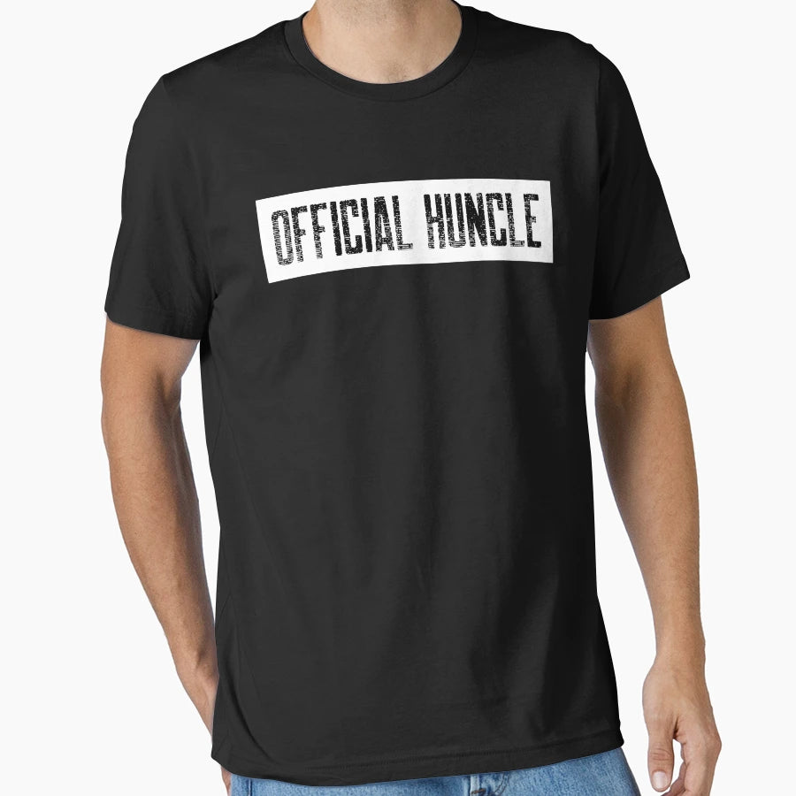Huncle Funny Uncle Hunk Uncle T-Shirt - Minimalist Print for Adults - T-Shirt, Sweatshirt, Hoodie