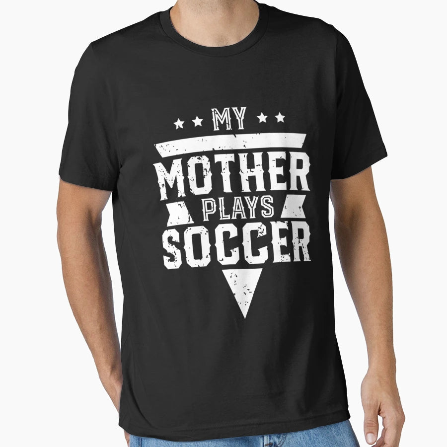 Soccer Mom Player Mother V Neck T-Shirt - Custom Art Print Unisex - T-Shirt, Sweatshirt, Hoodie